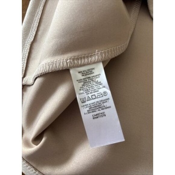 Ann Taylor Beige Suade Shirt Size Medium - Picture 8 of 8